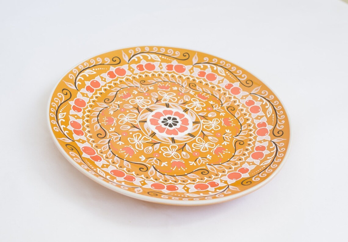 Orange Decorative Plate Fruits Decor Wall Hangings Etsy