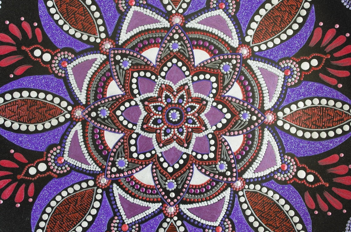 Large Decorative Plate Christmas Gift Hand Painted Plates Etsy