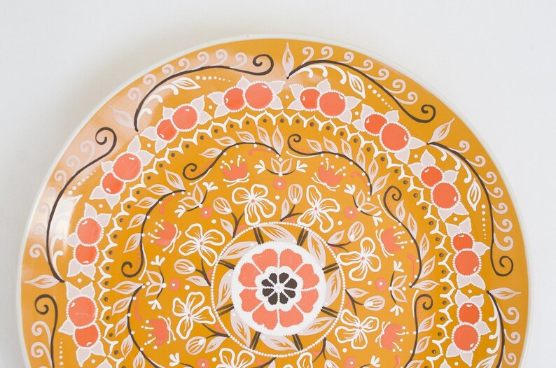 Orange decorative plate Fruits decor Wall hangings Etsy