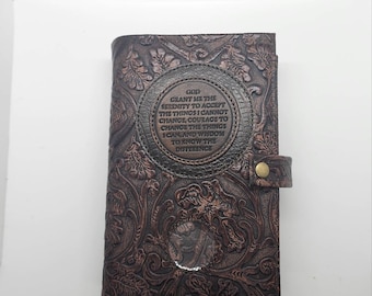 Leather Alcoholics Anonymous Hardback book cover