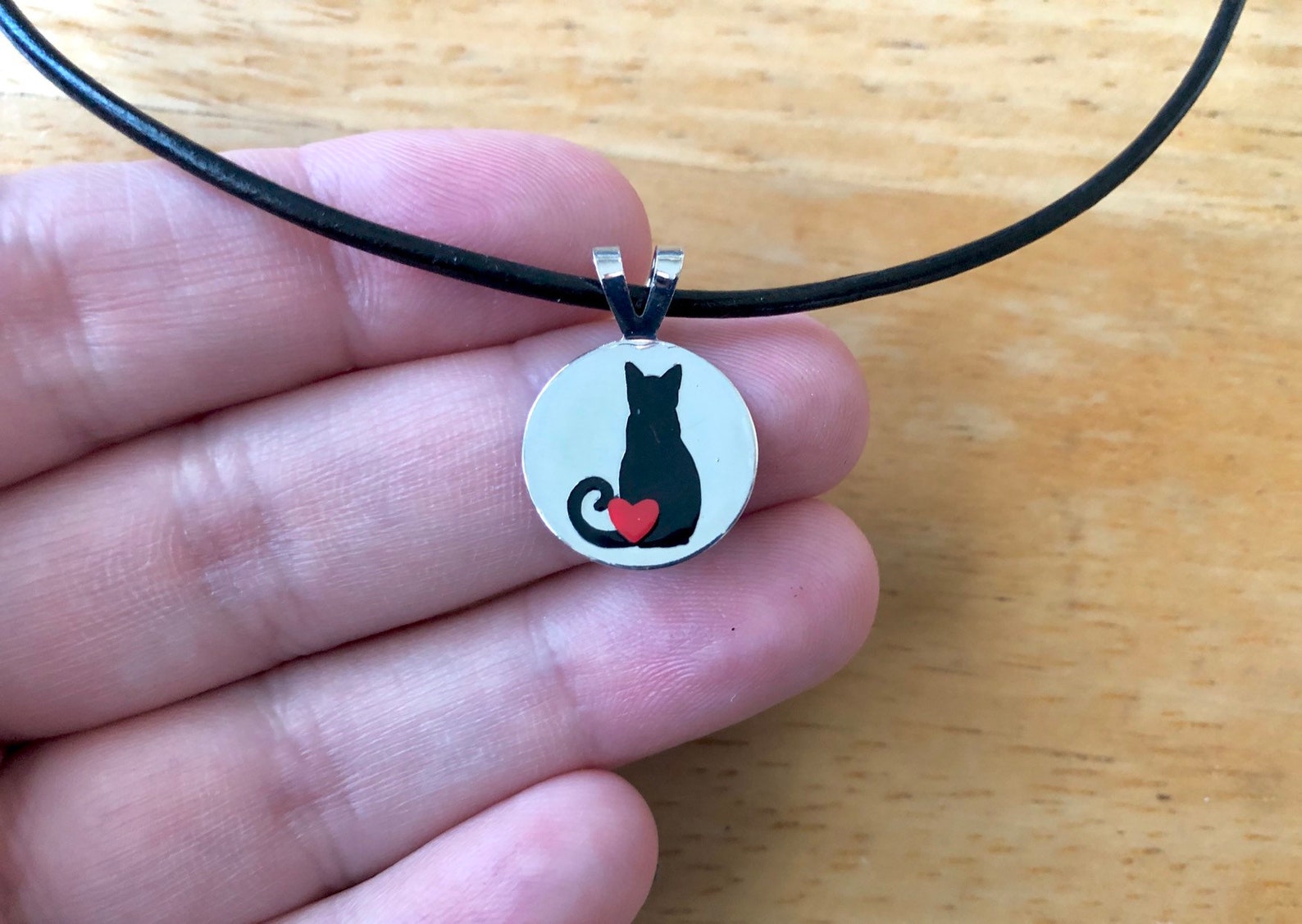 Cat Choker Necklace Cat Lady Choker Black Cat Choker Cat Etsy