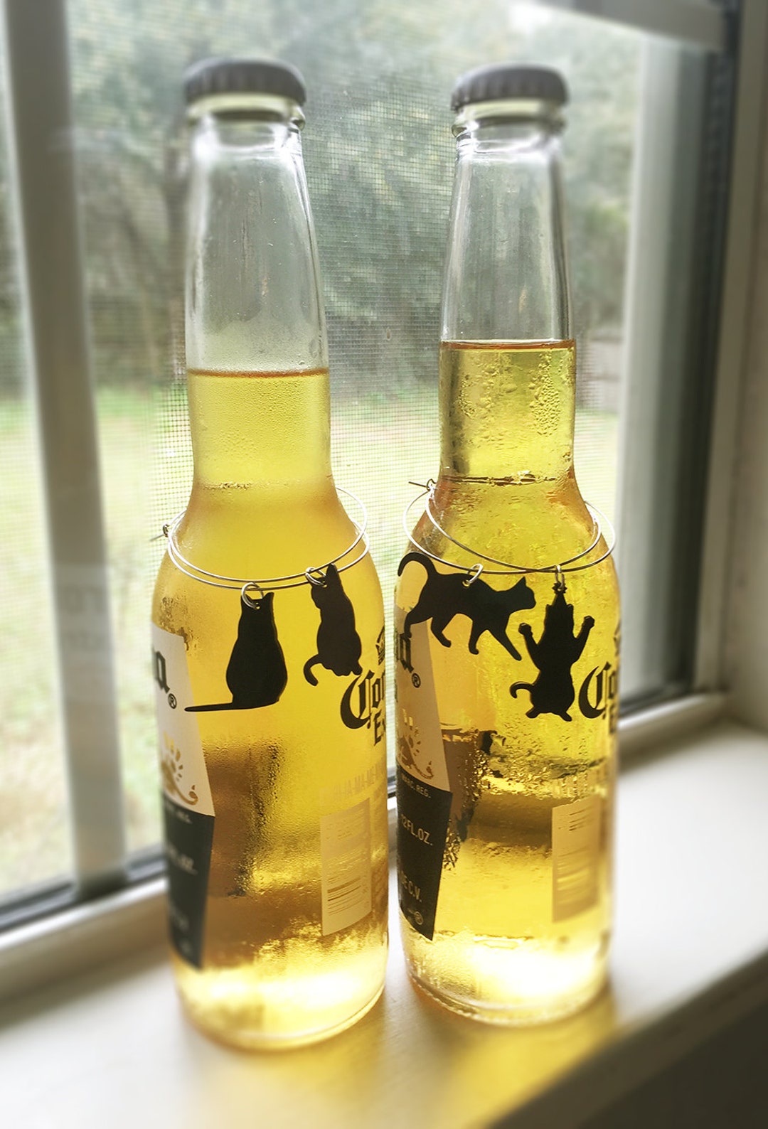 Jaycat Beer Buddies Cat Beer Bottle Charms Cat Charms Beer Etsy