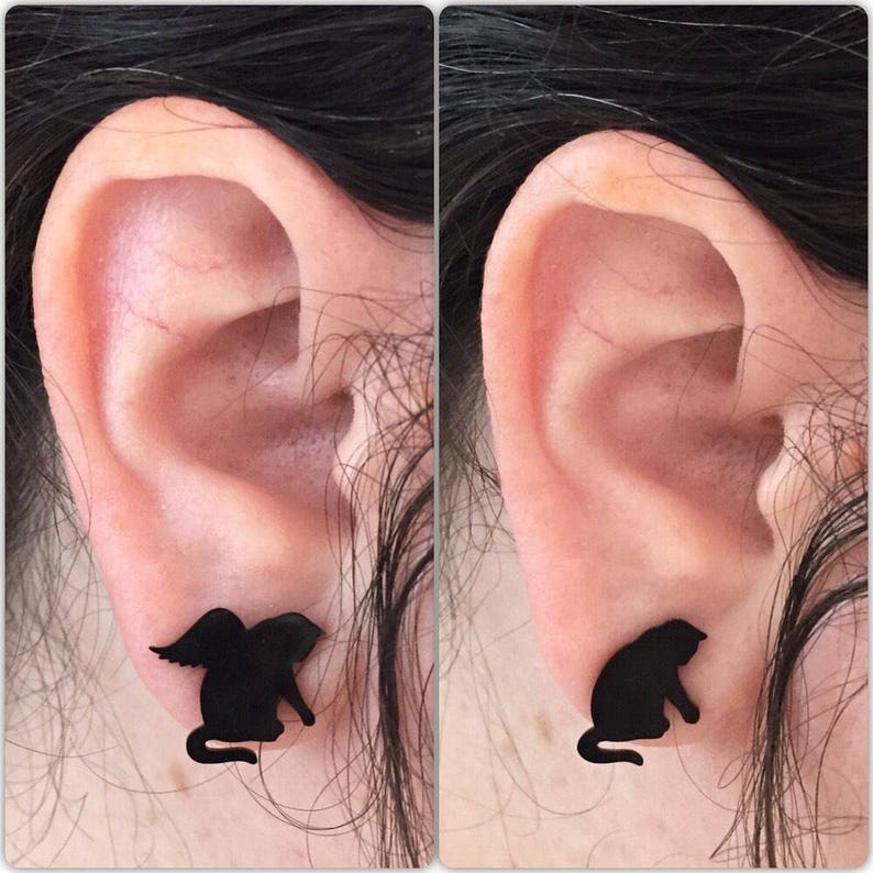 Cat Jewelry Gift Set Cat Earrings and Bracelet Gift Set Cat Lady Gift