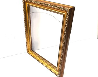 Gold Frame Ornate 8 X 10 Artwork Framing Vintage Wood Beaded Inner ...