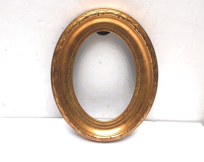 Vintage Oval Frame Gold 5 X 7 Ornate Design Picture Frame Oval Plastic