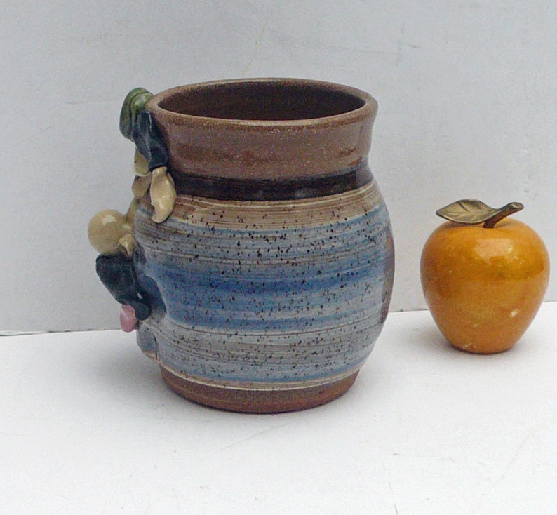 Vintage Face Jar Ceramic Pottery Planter Potters Field Etsy