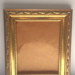 Vintage 8 X 10 Artwork Frame Gold Wood Ornate Picture Frame Art Open ...
