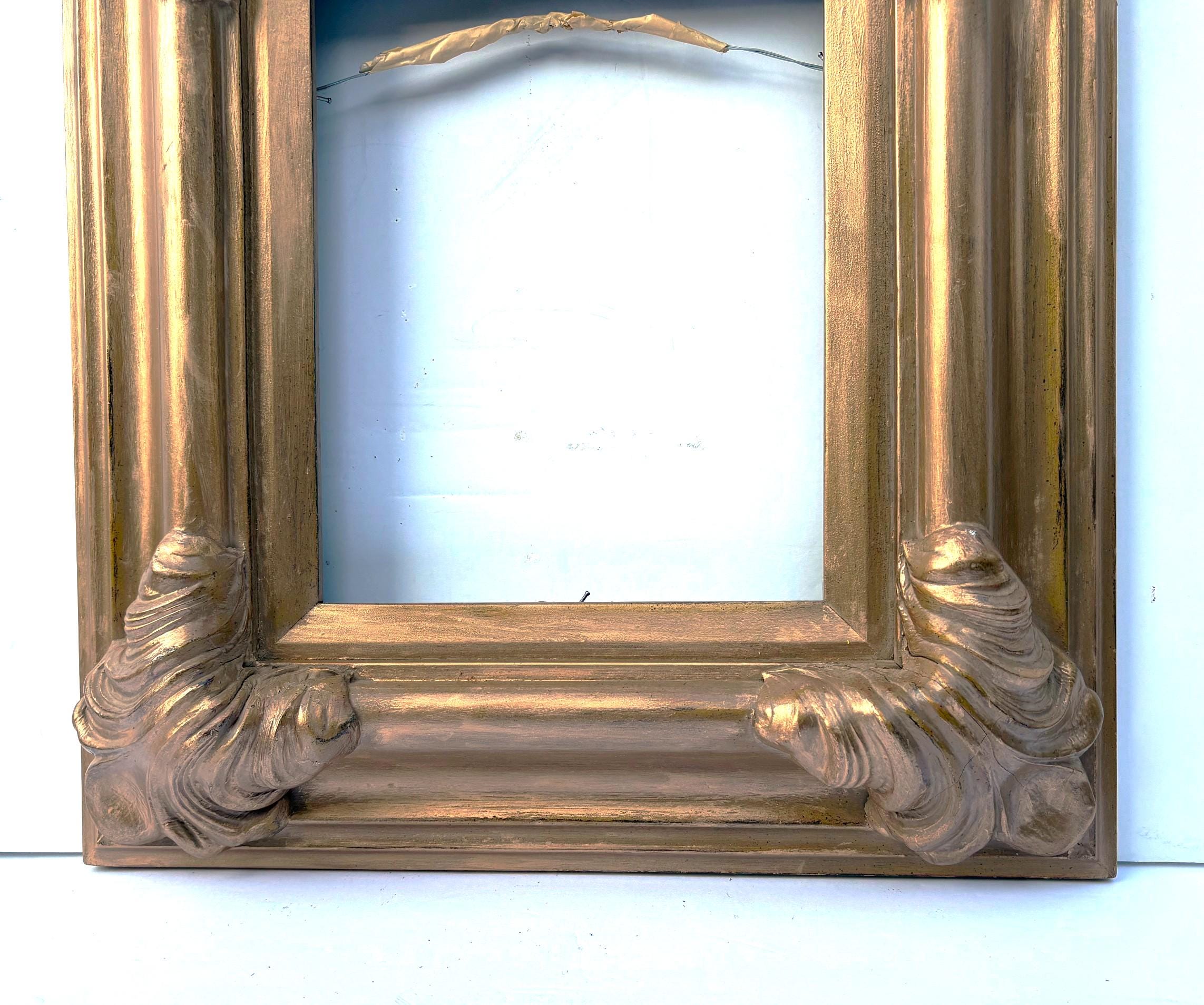 Wood Ornate Wide Gold Frame 8 X 10 for Art Thick Molding Corners Art ...