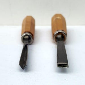 Vintage Sculpting Tools Chisels Wood Gouge Woodworking Tool Sculpture Artist Metal Chisel Creative Octagon Handle Carving Sculpture Tools