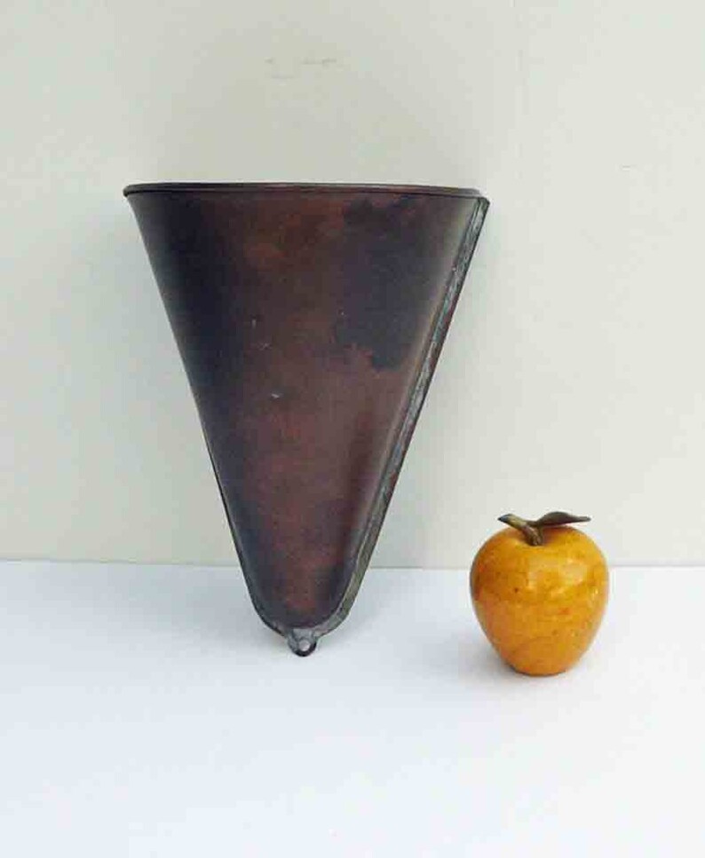 Vintage Copper Sconce Fl Wall Decor Single Pocket