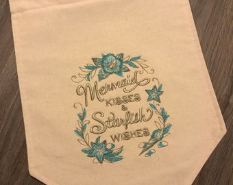 Mermaid kisses wall hanging
