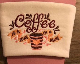 coffee cozy, coffee cup sleeve, cup cozy, cup sleeve, insulated cup sleeve, cup holder, eco friendly