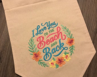 Wall hanging - I Love You to the Beach and Back