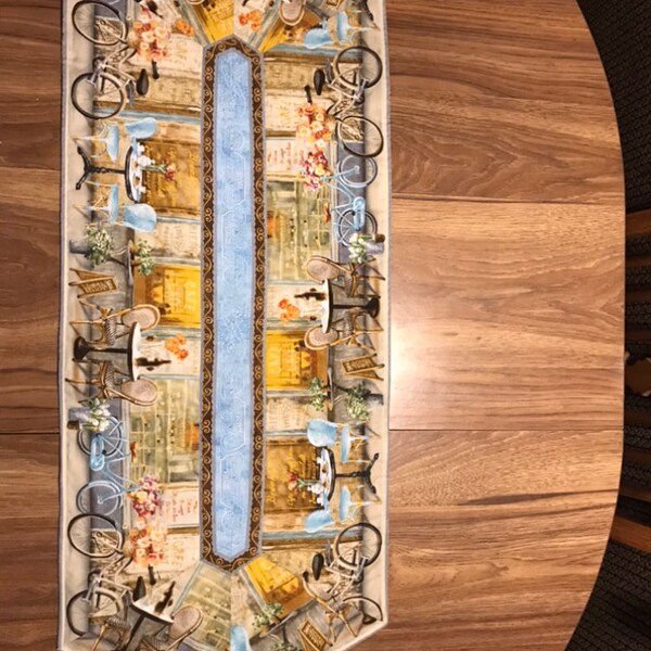 Paris Table Runner Etsy