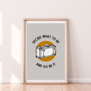 Avett Brothers Lyrics Print, Printable Avett Bros Poster, Decide What To Be and Go Be It, Head Full of Doubt, Instant Download, Wall Art