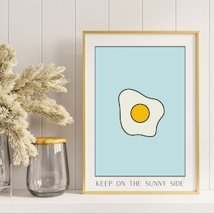 Fried Egg Printable Art for Kitchen, Printable Poster for Kitchen ...