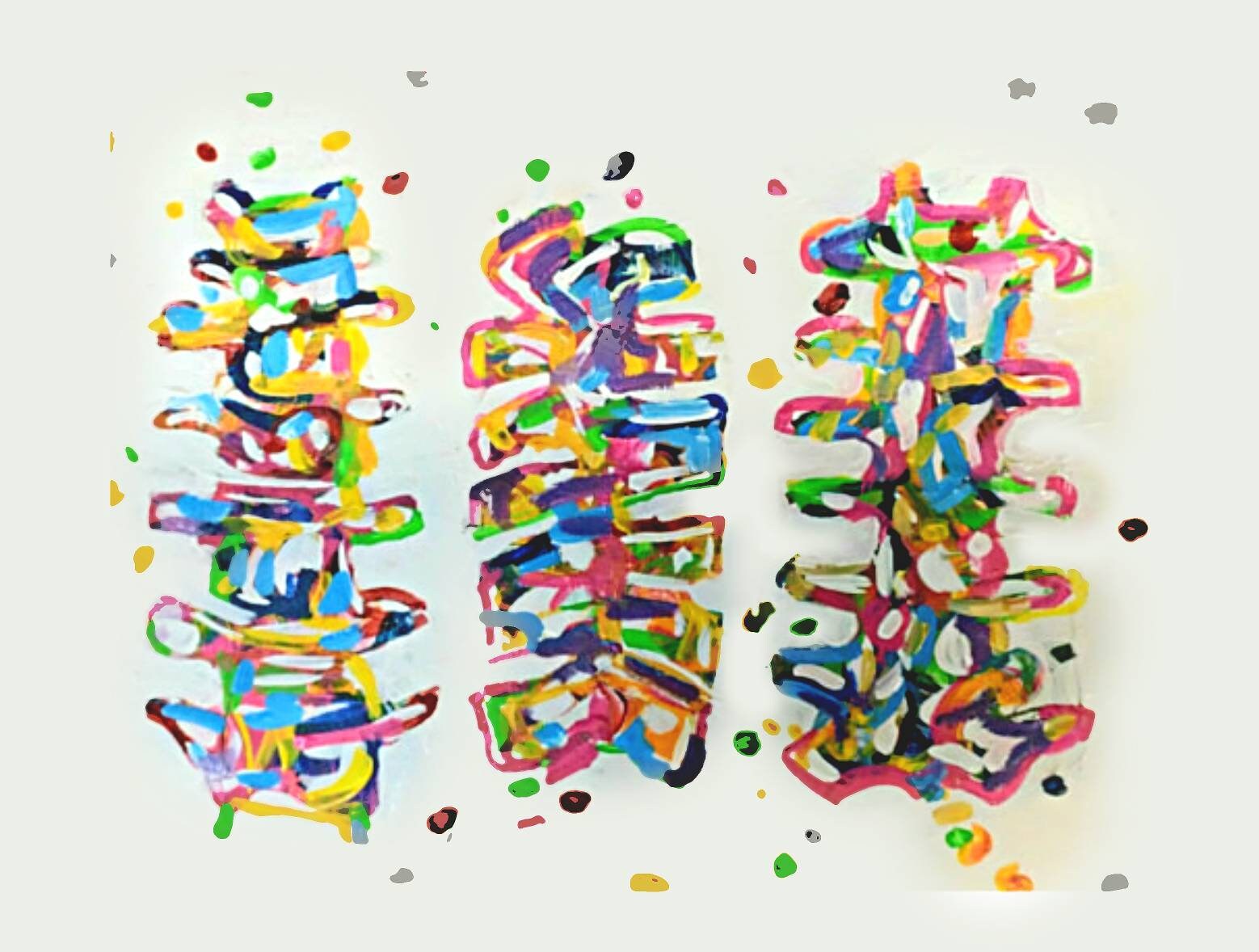 Puncture Pattern Paint Patterned Paint Splatter Anatomy Prints - Etsy
