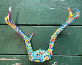 Painted antlers
