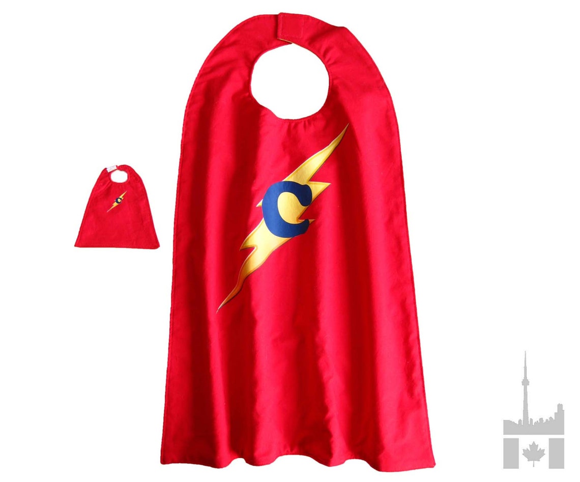 Custom Initial Superhero Cape Set Pick Your Letter and Etsy