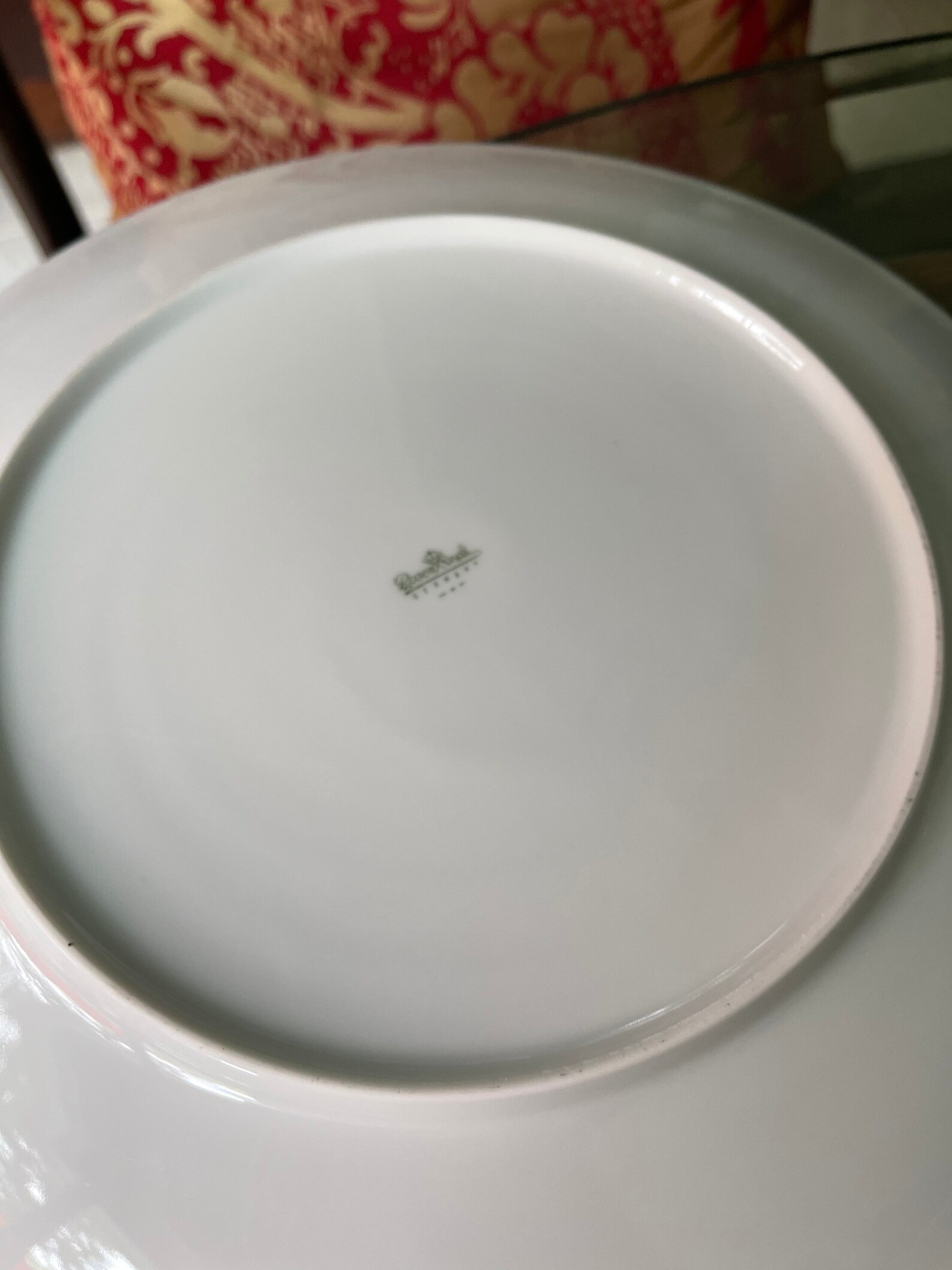 RARE Rosenthal Fine China Gala Blue Pattern Large Round Chop Etsy