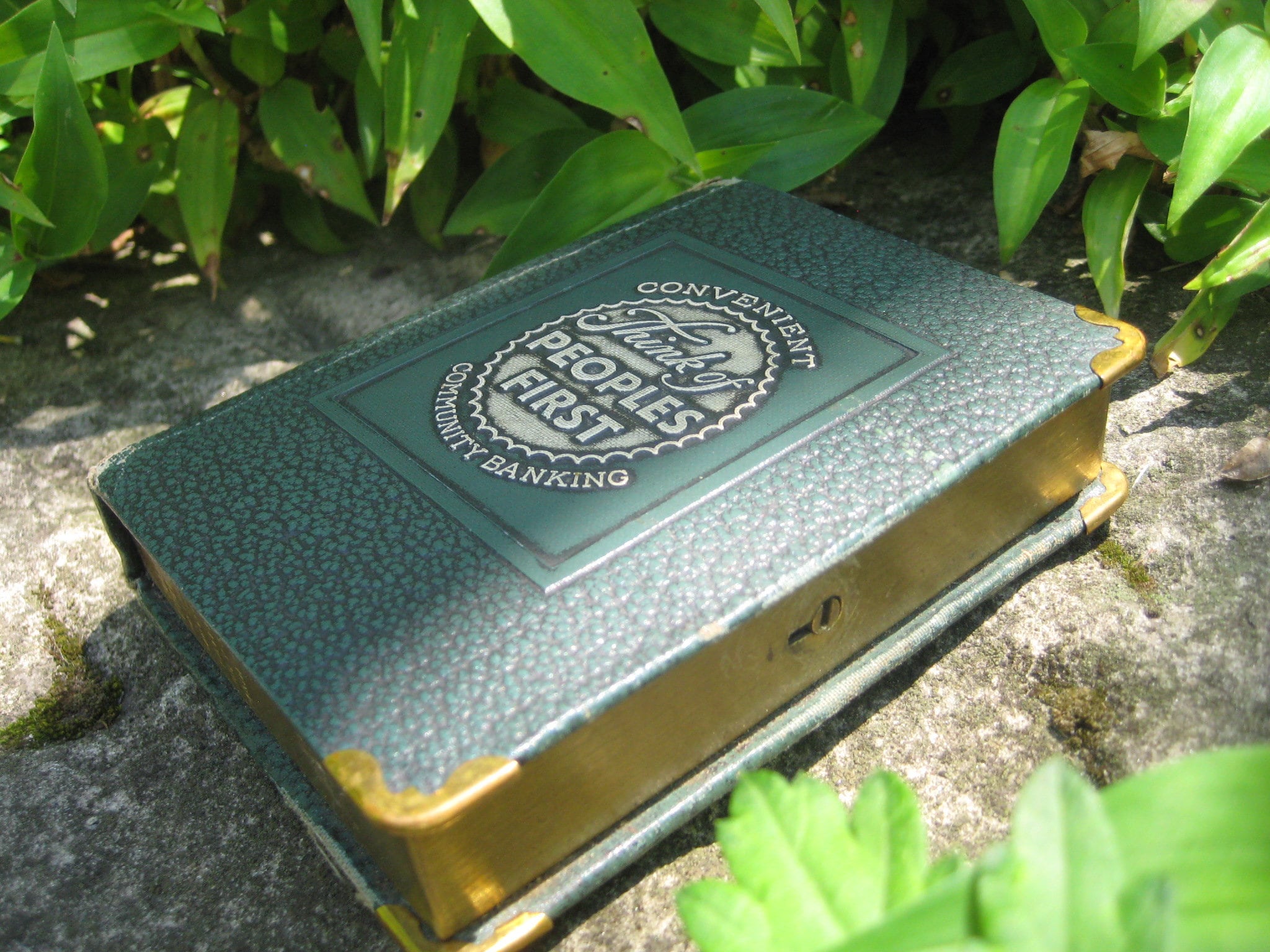Pre-Depression 1923 National Peoples First Bank and Trust Vintage Book Bank - NO KEY!
