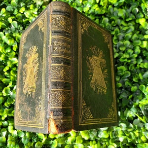 Antique 1885 German Evangelical Lutheran Church Hymnal Book