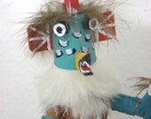 Vintage Katsina Doll (Chicken) Navajo, New Mexico, Kachina, Hopi, Kowako Handmade, Mask, Traditional, Tribal, Folk Art, Free Shipping