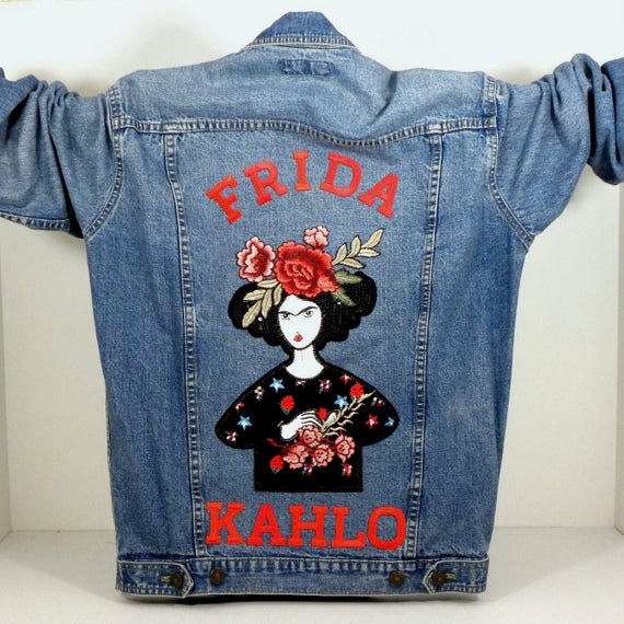 frida kahlo jean jacket