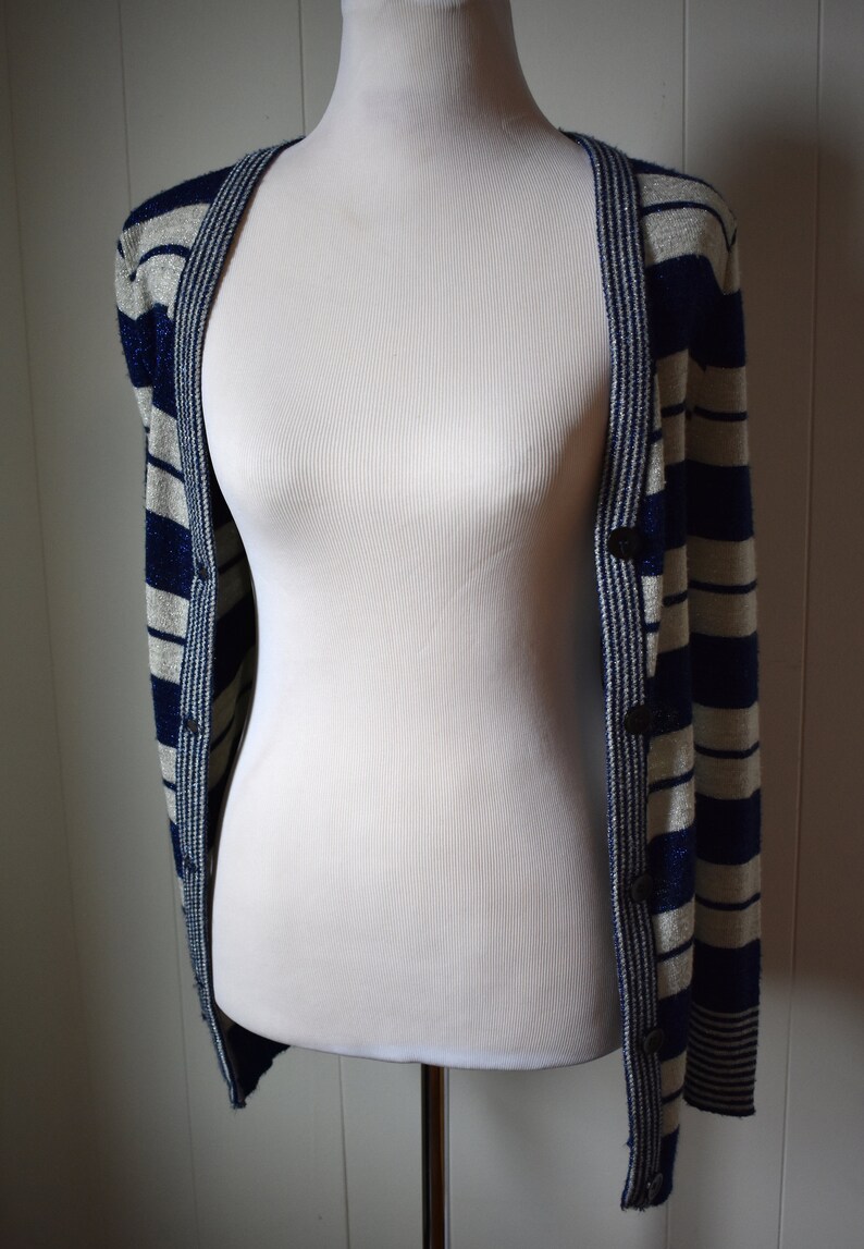 Striped sparkly cardigan