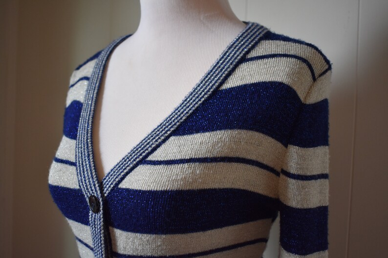 Striped sparkly cardigan