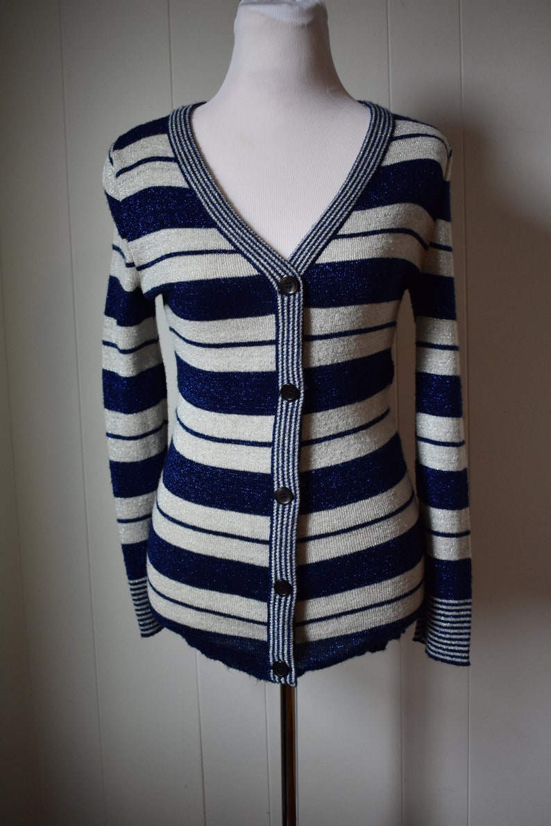 Striped sparkly cardigan
