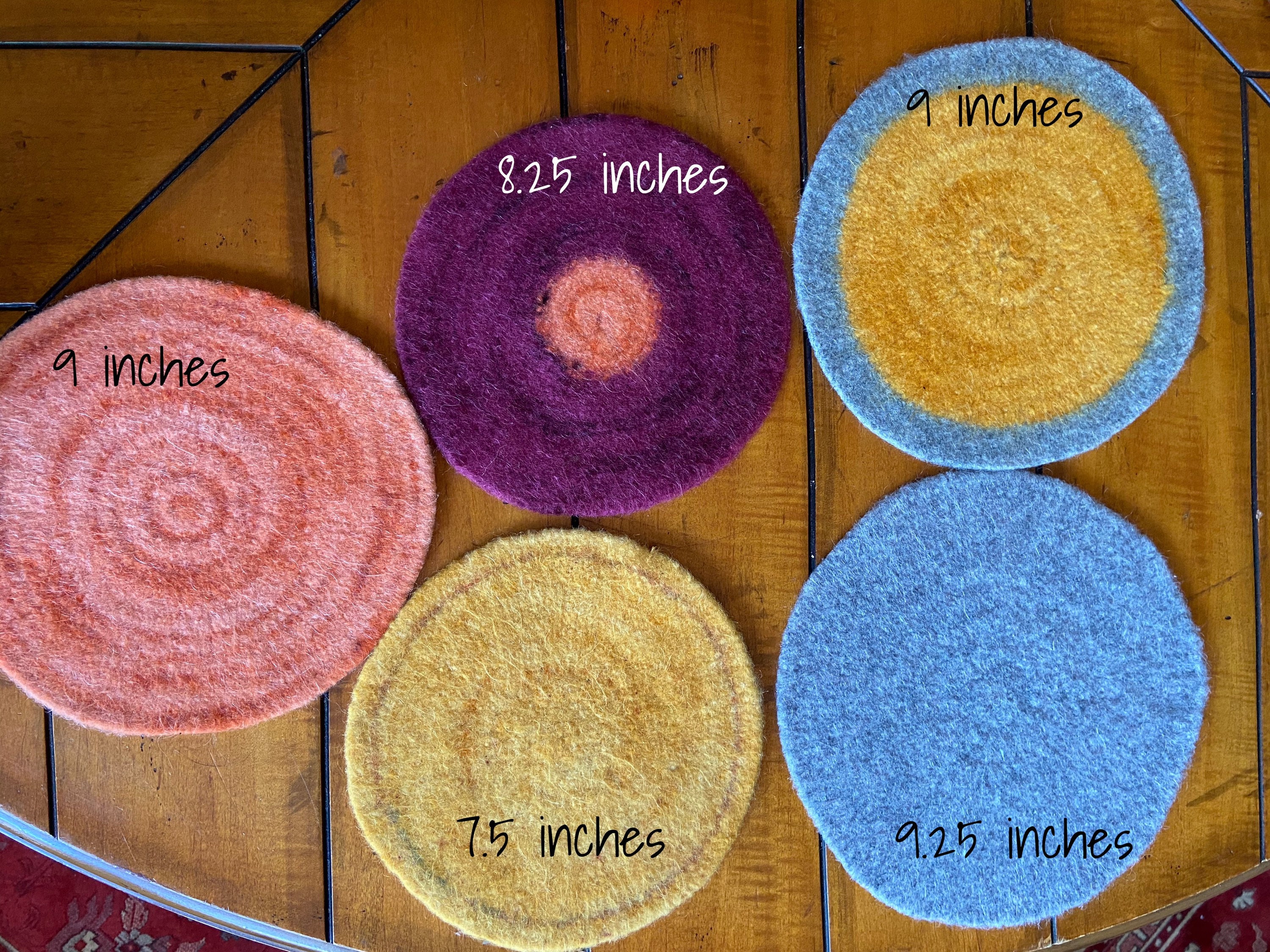 Handmade Felted Wool Mat for Coffee Bedside Placemat Etsy