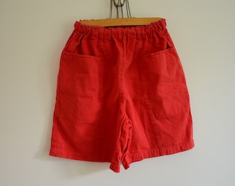 Short taille haute en coton vintage