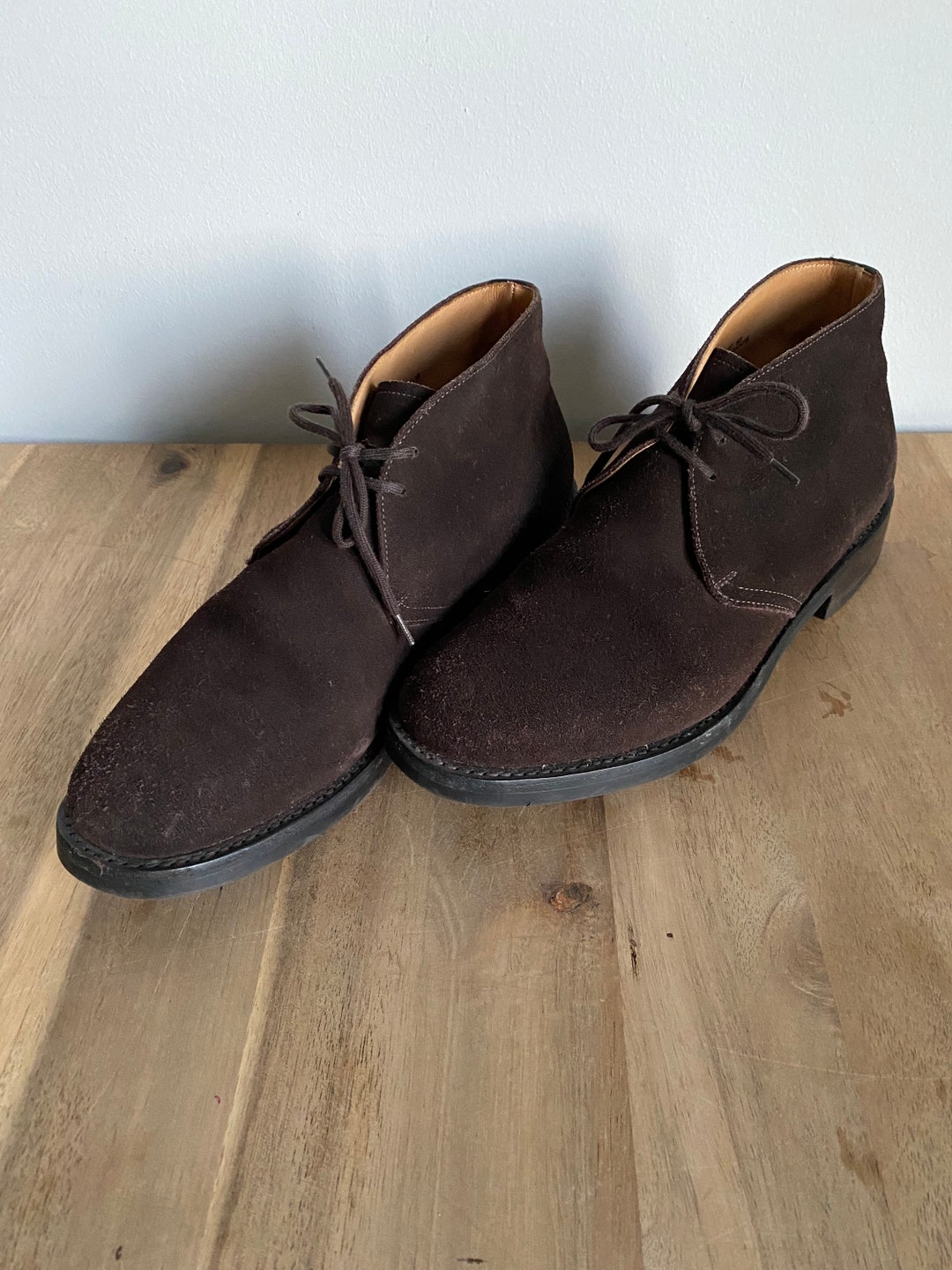Church shoes | Church Custom Grade | Ryder III Lightweight rubber-soled  Chukka boots in Mud Suede at Herring Shoes