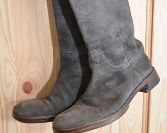 Vintage suede Costume National grey boots, Size: 37,5