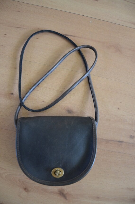 COACH Bolso pequeño crossbody / Coach Brown Bolso de cuero | Etsy México