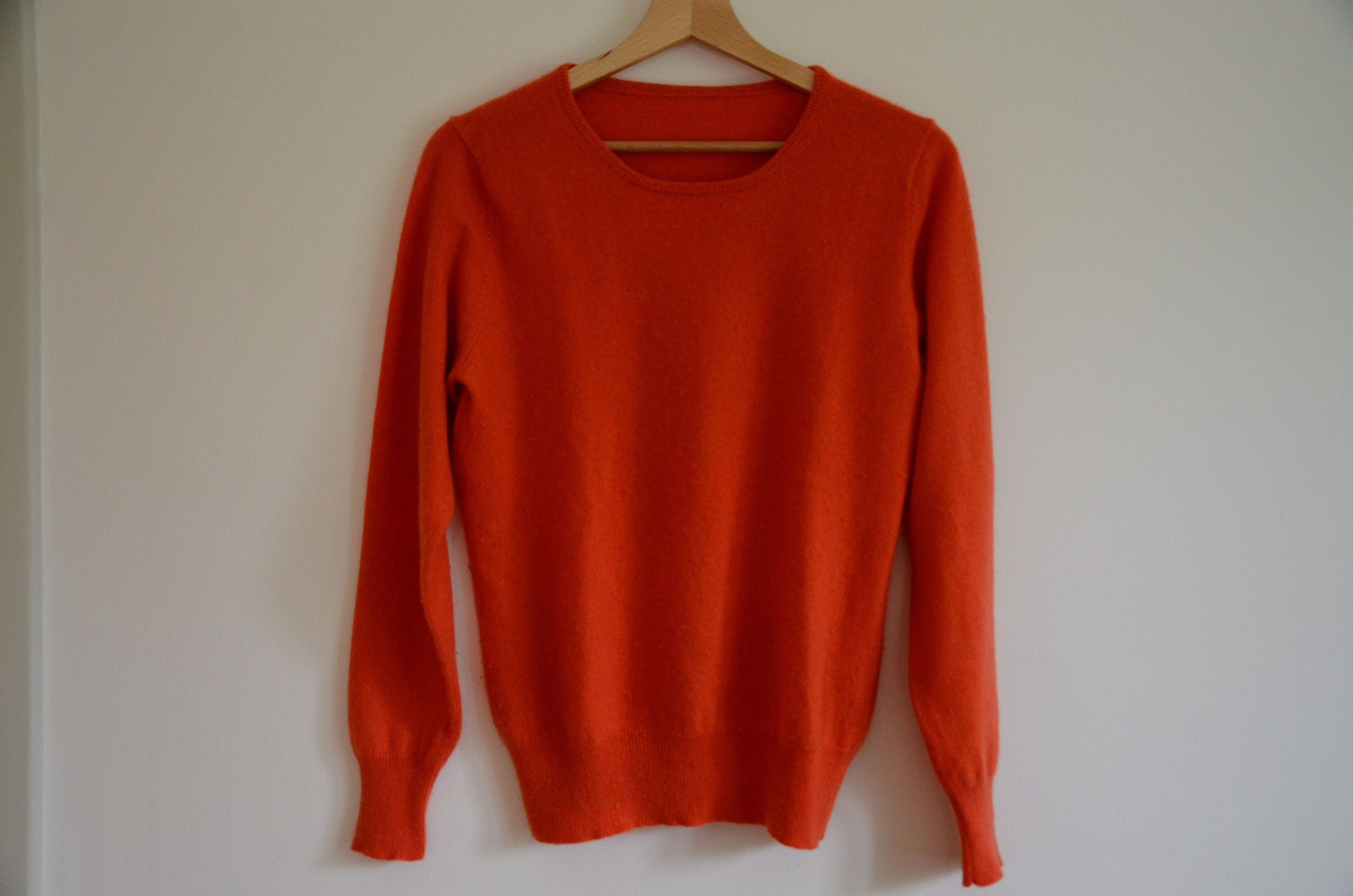 Neon Orange Sweater - Etsy