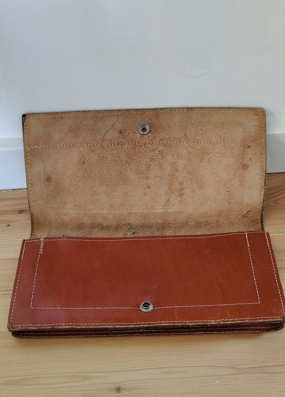 Vintage Real Leather Envelope Bag - image 3