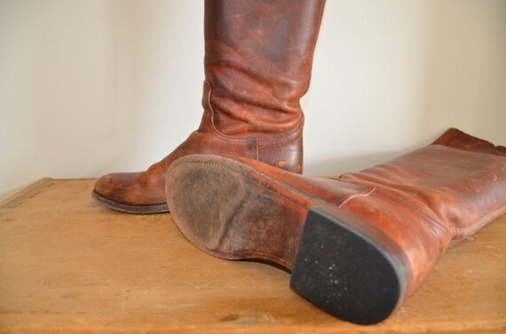 Vintage Paul Warmer by Sendra high/knee Length Leather Boots, Size.38