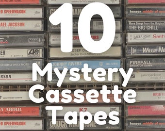 Vintage Cassette Tapes - Lot of 10 Music Cassettes Mystery Box