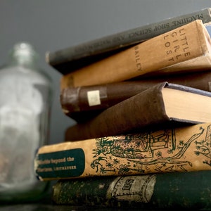 Lot of 5 Vintage Old Rare Antique Hardcover Books