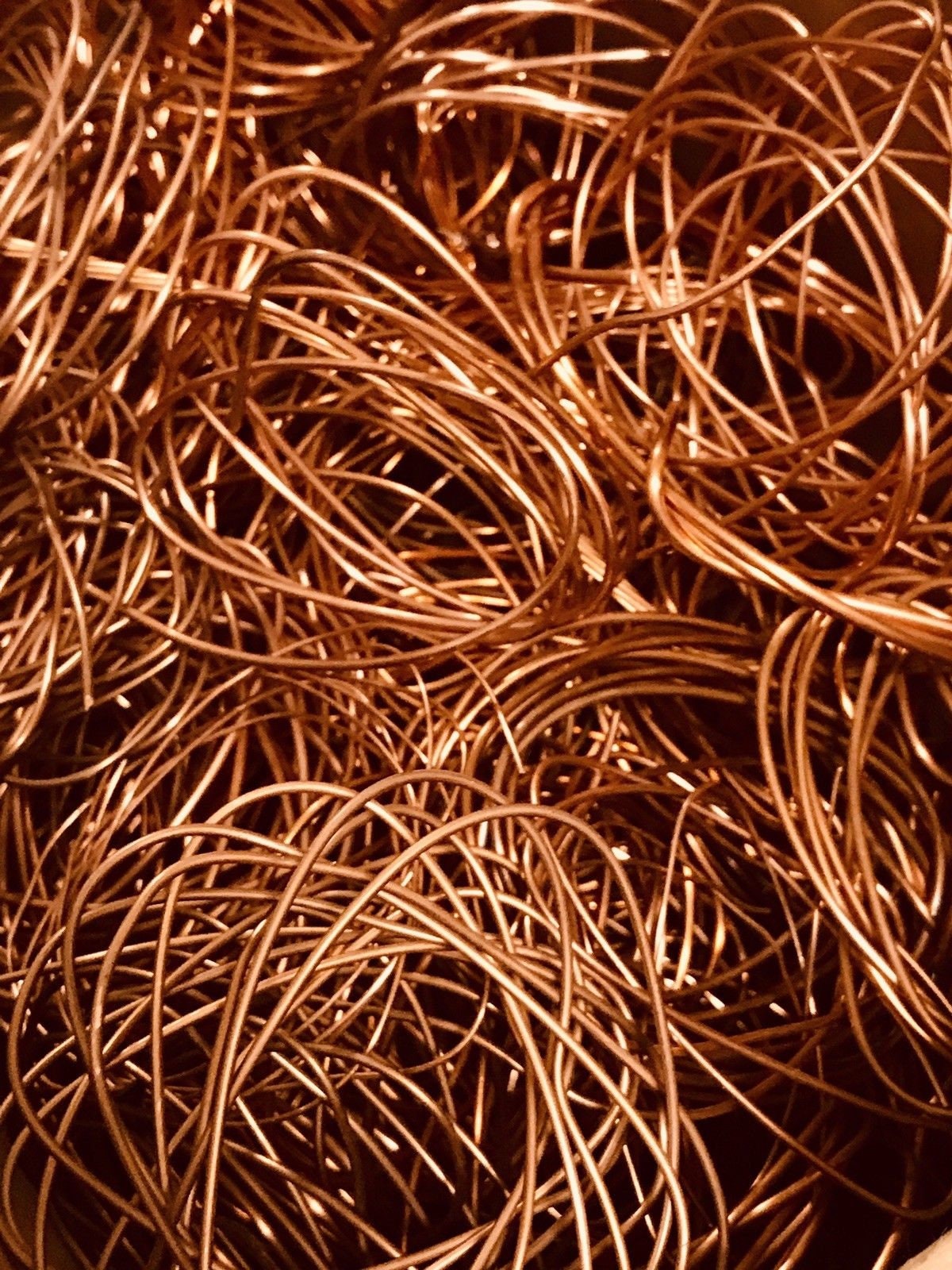 Scrap Bare Bright Copper Wire 1/2 Pound Etsy