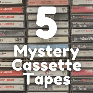 Vintage Cassette Tapes - Lot of 5 Audio Cassettes - Vintage Music