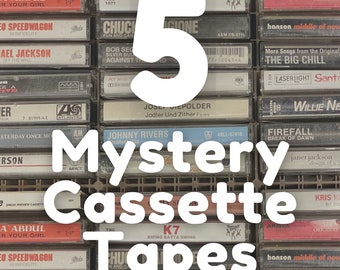 Vintage Cassette Tapes - Lot of 5 Audio Cassettes - Vintage Music
