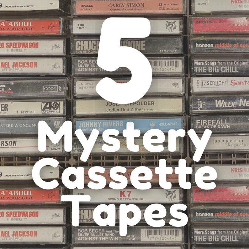 Vintage Cassette Tapes Lot of 5 Audio Cassettes Vintage Music image 1