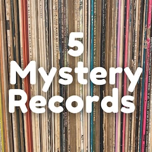 Christmas Vintage Vinyl Record Bundle: 5 Random 12&quot; 33 LP Record Albums
