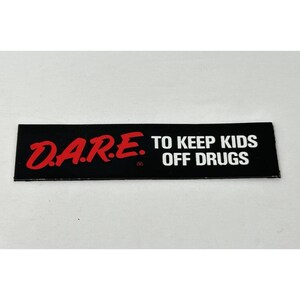 Sweat à Capuche DARE To Keep Kids Off Drugs Homme Noir - Tailles S à 3XL - Neuf Avec étiquettes