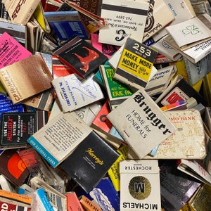 Lot of 10 Vintage Matchbooks - Unstruck - 40s to 90s - Matches Hotels Casinos Bar Las Vegas  Match Covers Man Cave