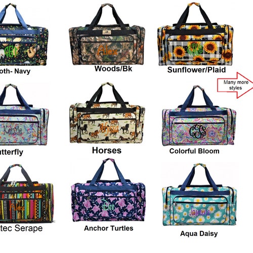 Embroidery Extra Large Duffel Bags 