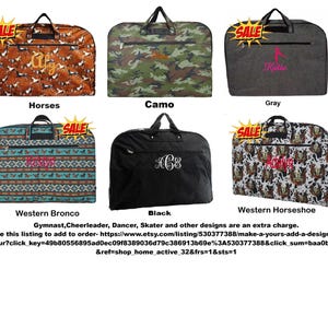 Garment Bag.- Personalized with beautiful Embroidery